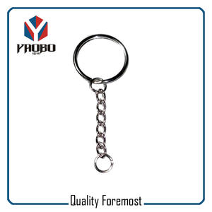 Split Ring With Six Links Chain,split key ring with chains  