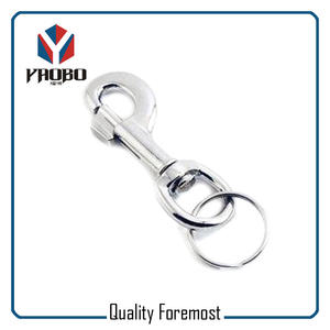 Spring Snap Hook With Key Ring,dog hook snap hook with ring