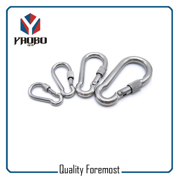 Stainless Steel Carabiner With Lock For Climb,Stainless Steel Carabiner