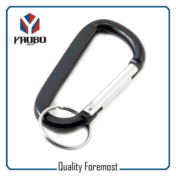 Aluminum Carabiner With Split Ring,Carabiner With Key Ring