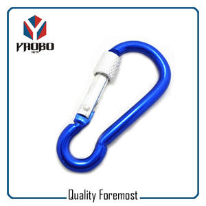 Blue Carabiner With Lock,wholesale carabiner with lock