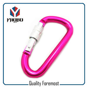 65mm Carabiner With Lock,red Carabiner With Lock