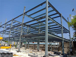 Prefab Warehouse Metal Frame Edifícios comerciais de aço