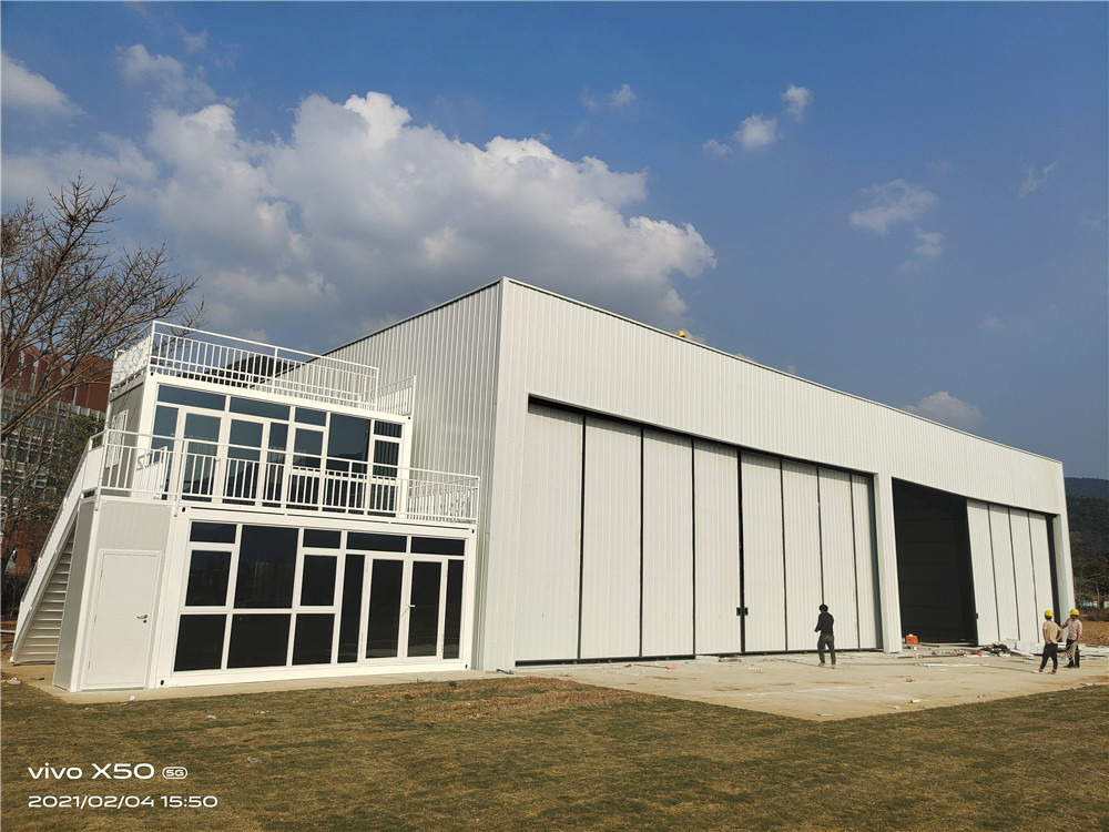 Grande portée Durabilité des fabricants de kits de construction de hangar de structure en acier