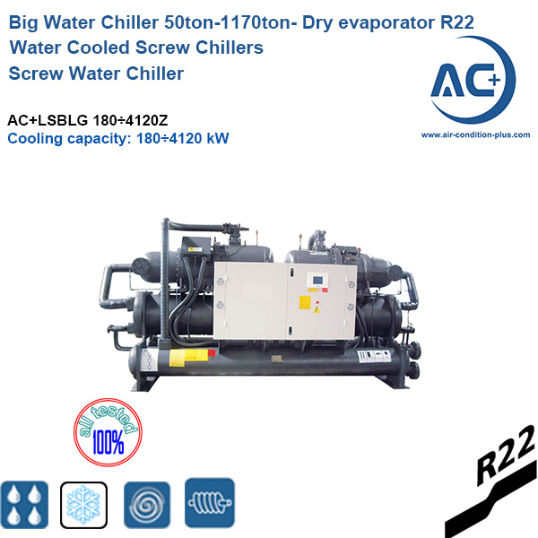 R22 Screw Water Chiller Dry Evaporator (600 Ton Chiller)