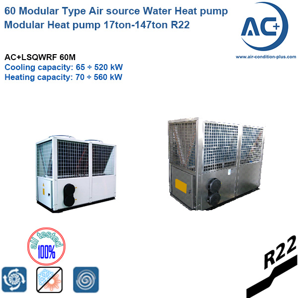 60 Modular Type Air Source Heat Pump Modular Heat Pump