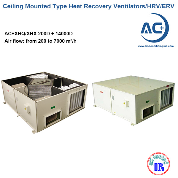Ceiling Mounted Type Heat Recovery Ventilators/HRV/ERV