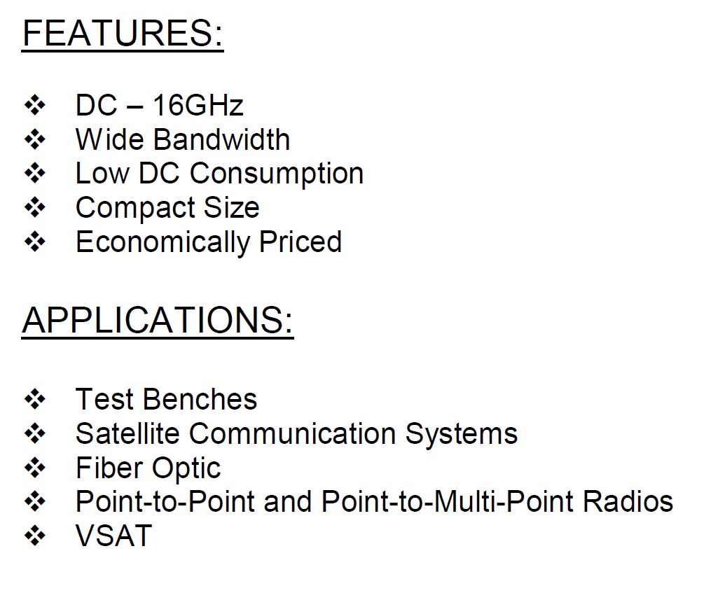 微波分频器，Frequency Dividers (PRESCALERS) (CDV) 