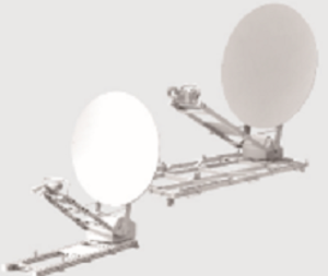 Antena satelital estática del vehículo de banda Ku de 1.2M
