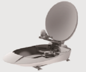 Antenne satellite statique à double réflexion de véhicule en bande Ku de 1,2 M