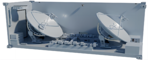 Antena de despliegue rápido de 2,2 metros en contenedores de SMARTNOBLE