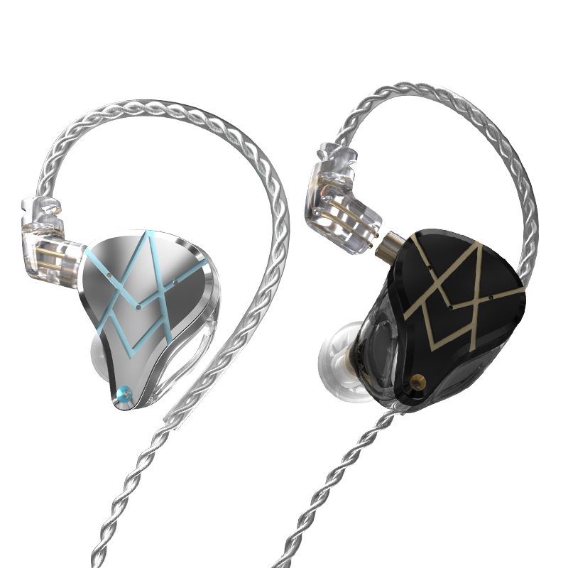 KZ ASX HiFi سماعات ستيريو عالية الدقة في مراقبة الأذن مع كابل للانفصال عن الموسيقي Audiophile