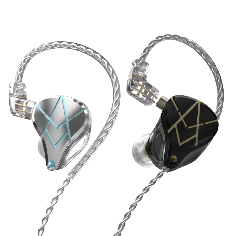 KZ ASX HiFi auriculares estéreo de alta fidelidad en el monitor de oído con cable desmontable para músico audiófilo