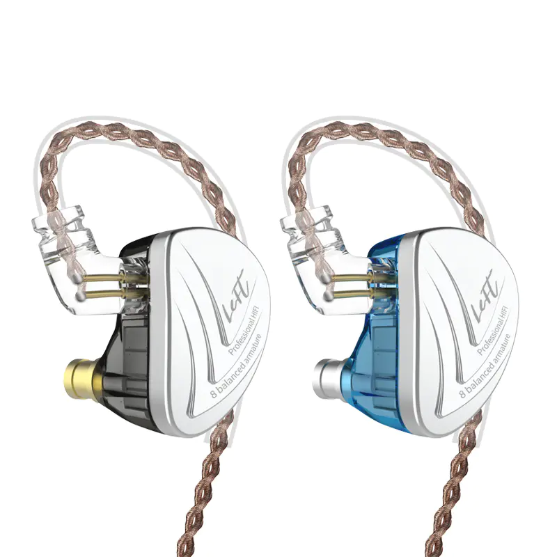 KZ AS16 Armadura Equilibrada Tecnología Híbrida Hifi Auricular en el monitor del oído