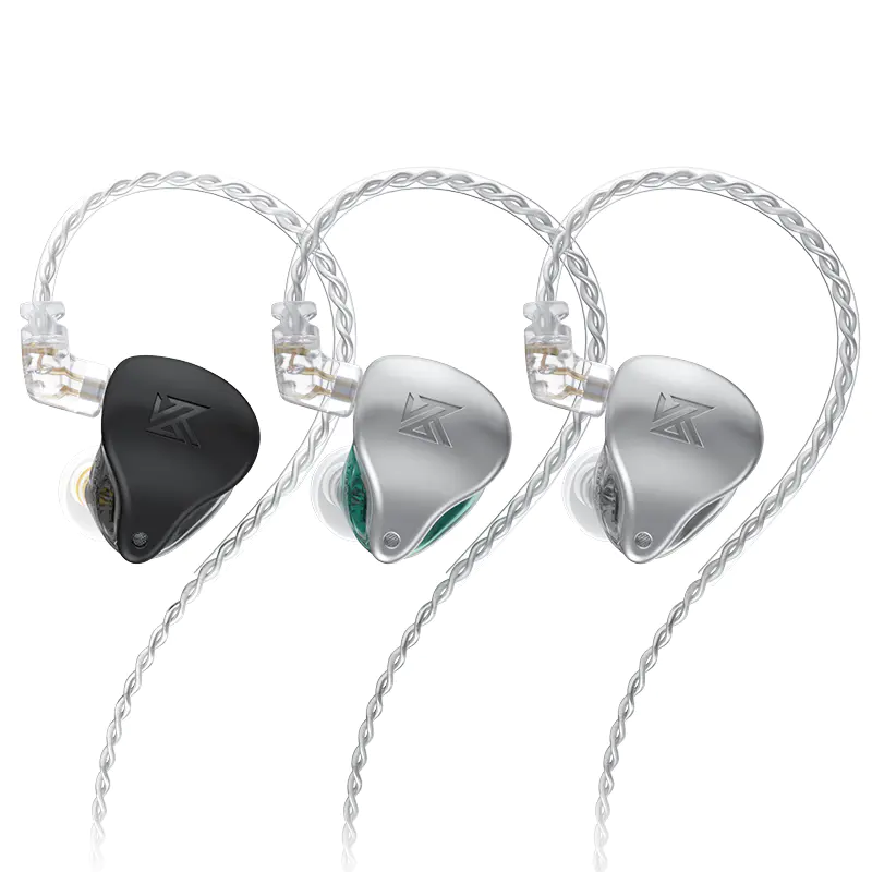 KZ AST 24 unidades armadura equilibrada en auriculares de monitor de oído con cable desmontable para músicos audiófilos