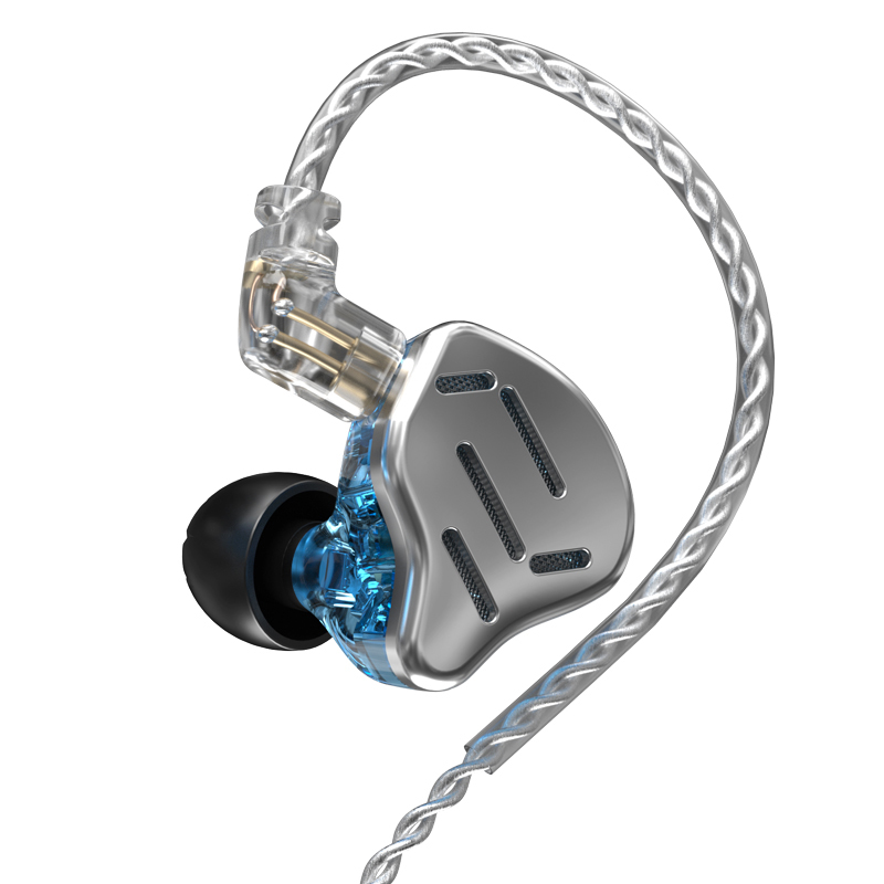 KZ ZAX in-ear мониторы 16 единиц Гибрид в наушниках HiFi Наушники Шумоизоляционный спорт IEM Проводные наушники Наушники со съемным кабелем для музыканта Аудиофила