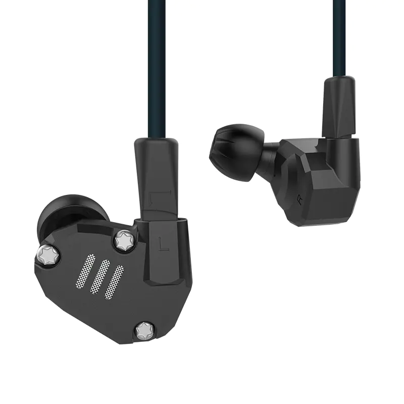 KZ ZS6 Quad Driver High Fidelity Extra Bass HiFi in Ear Monitor Cable desmontable de auriculares