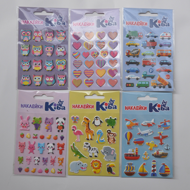 Puffy sticker for sale,kawaii puffy stickers Supplier,sticker factory in China