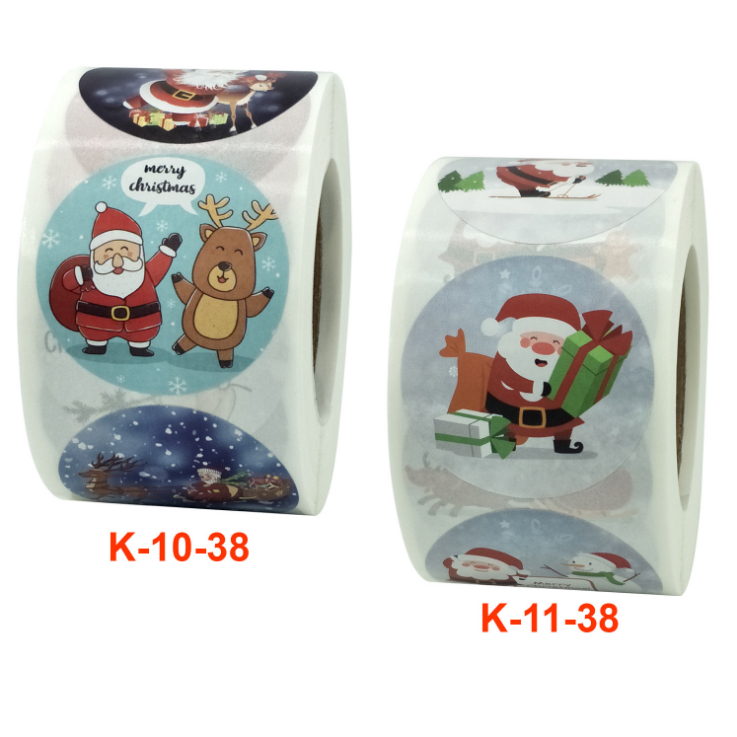 sticker of merry christmas | Roll Sticker Of Christmas Labels