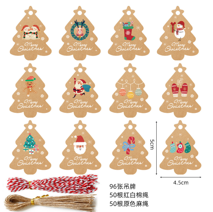 Kraft Christmas Tags - Sticker factory in China