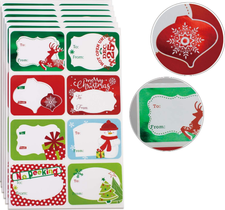 Merry christmas sticker & Gift Labels - Christmas Stickers - sticker factory