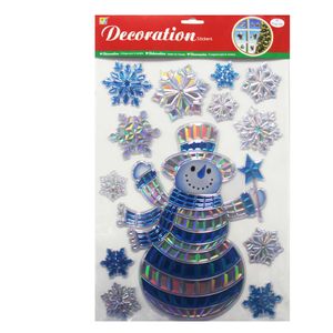 Різдвяні лазерні наклейки з північними оленями | Різдвяна наклейка на вікно | YH Craft