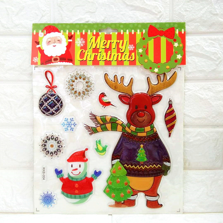 Christmas wall sticker | Snowman pop on wall sticker | YH Craft