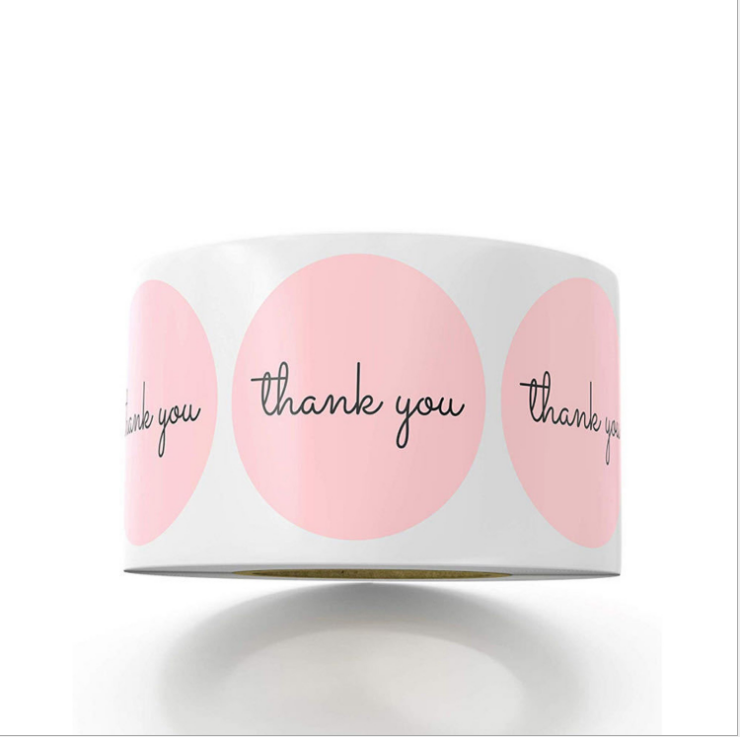 Personalized Thank You Stickers | Custom Roll Labels | YH Craft