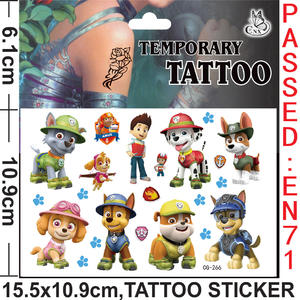 Tatouage d’autocollant personnalisé | PAW Patrol Tattoo Sticker Supply
