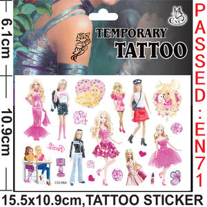 Babbie Tattoo Autocolant Vanzare Online | Desen animat tatuaj temporar pentru fete