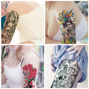 Sticker sleeve tatouage | Tatouage temporaire imperméable avec un nouveau design| YH Artisanat