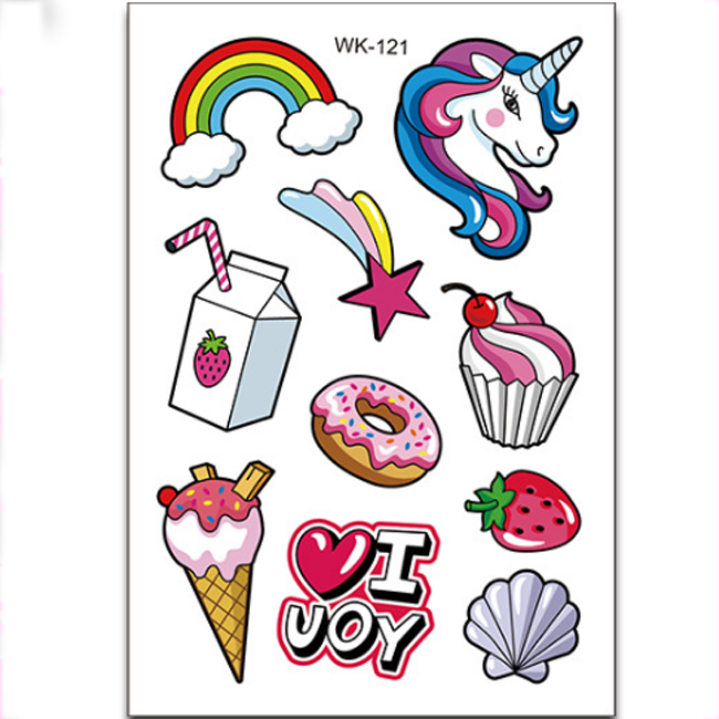 Temporary Tattoo sticker for Girl  | Unicorn Party Supplies | YH Craft