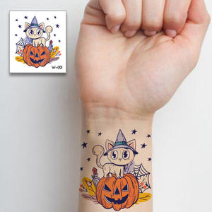 Kitajska tatoo nalepka | Halloween obraz začasna tetovaža | YH Craft