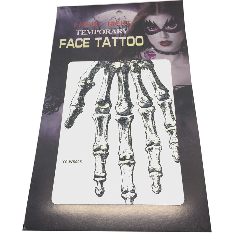 Sticker tattoo custom | Halloween Cosplay Costume finger tattoo | YH Craft