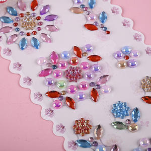 Taille assortie Autocollant autocollant en strass Bling Bling Craft Jewels Crystal Gem Stickers