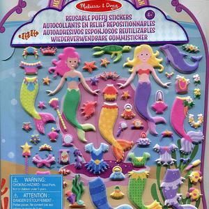 set di gioco di adesivi gonfi | Libro di attività Puffy Sticker |  YH Artigianato