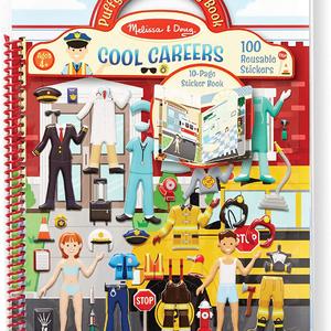 Puffy Sticker Book, Sticker Play Set: Cool Careers Activity Book - 101 wiederverwendbare Aufkleber