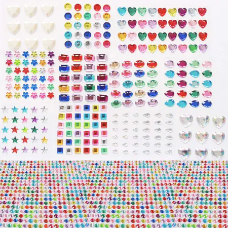 Multi-Sized Gem Stickers