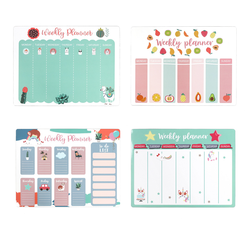 Refrigerator Calendar  | Whiteboard Monthly Planner Magnet  |  YH Craft