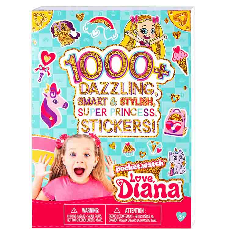 Love, Diana 1000+ Cute Stickers For Kids, (56200) Fun Craft Stickers For Scrapbooks, Planners, Gifts And Rewards, 40-Page Sticker Book For Kids Ages 3 And Up