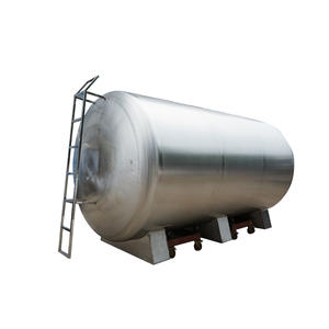 STARK 10T Horizontal Stainless Steel Water Tank Stainless Steel Storage Tanks With Ladder SS304 SS316L Stainless Steel