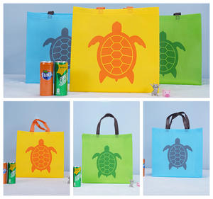 Biodegradable Customized Pp Non Woven Summer Beach Bag With Beautiful Offset Printing 