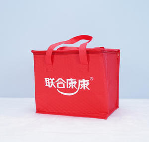 Welcome Custome Logo Hot Stamping Non Woven Sewing Cooler Bag With Silk Printing