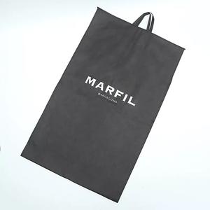 High Quality Non Woven Garment Bag Foldable Hanging Clothes Cover Travel Garment Suit Bag With Custom Logo