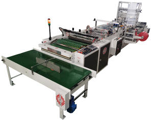 Multifunctional automatic patch soft loop D cut handle bag making machine