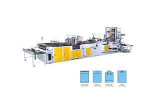 Fully Automatic Plastic  Handle Bag Making Machine（four functions） - XIANGHAI