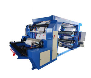 4 Colors Pp Woven Bag Plastic Film Paper Flexographic Printers Flexo Printing Machine