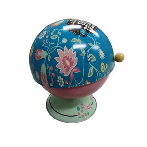 Globe Shape Gift Tin Fancy Ball Tin