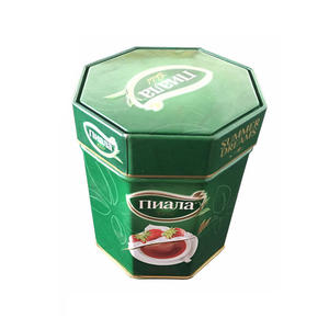 Octogonal Gift Tin For Food Packaging Tea Tin