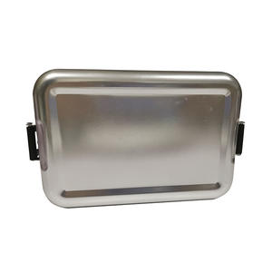 Silver Aluminum Lunch Tin Box Color Customizable